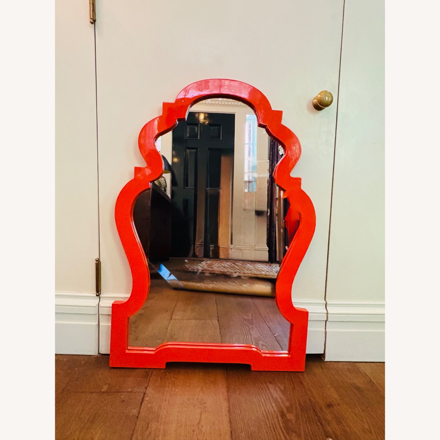 Jonathan Adler Queen Anne Orange Mirror - image-1