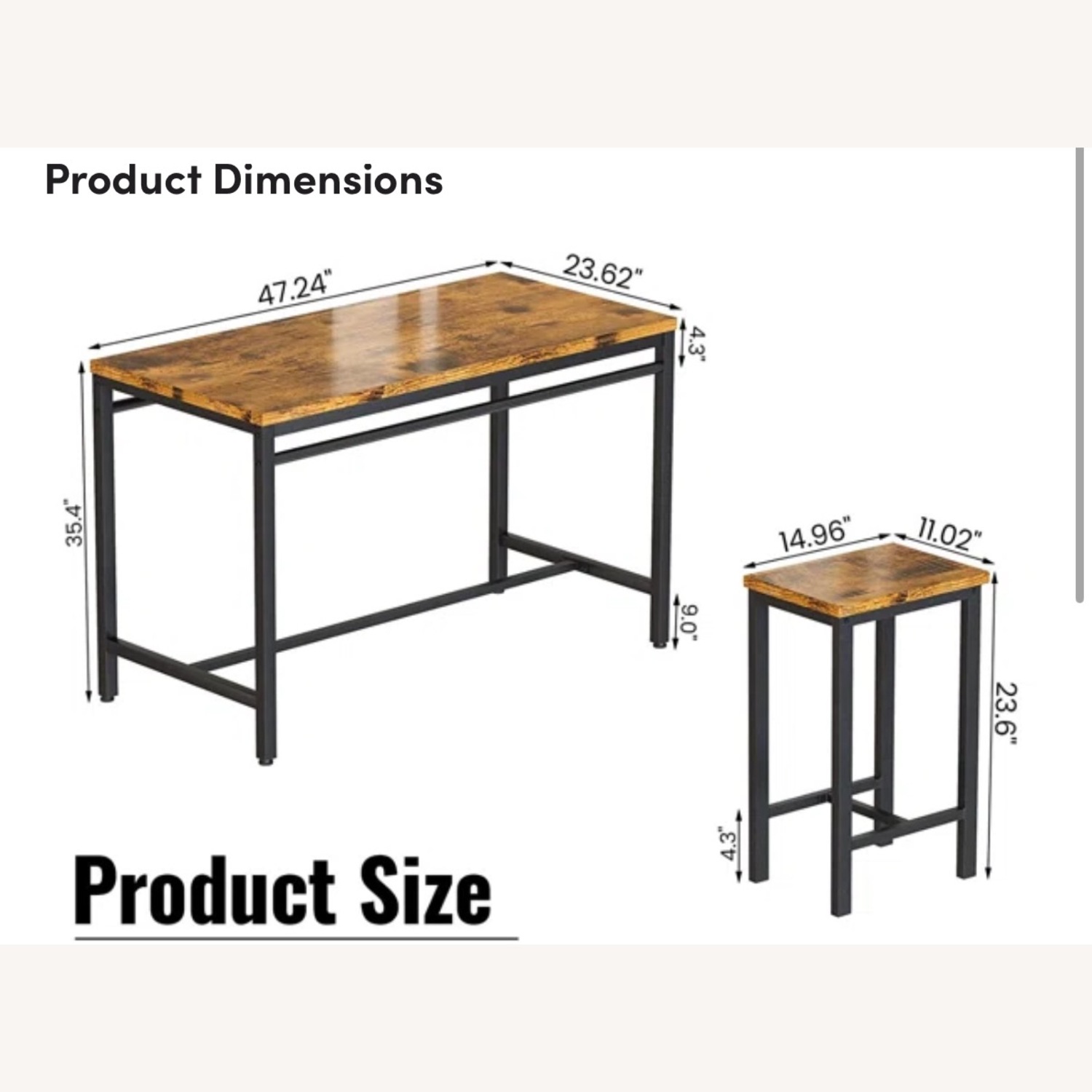 Dark Brown Wood Dining Sets - image-5