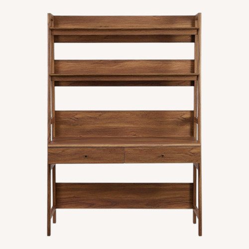 Used Wayfair Modway Dark Brown Wood Desk for sale on AptDeco