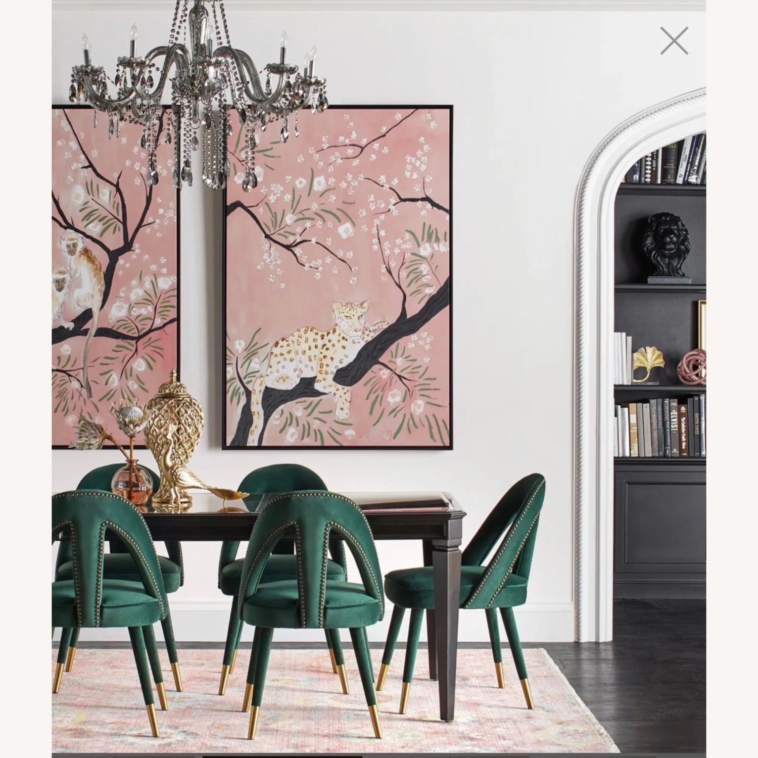 Silver Glass Ceiling Lamp - image-2