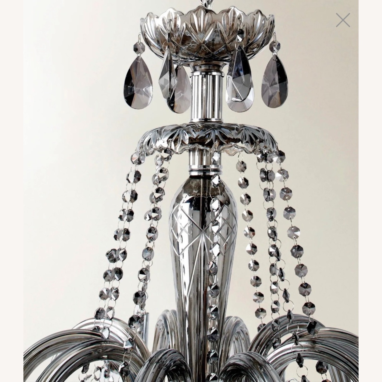 Silver Glass Ceiling Lamp - image-4