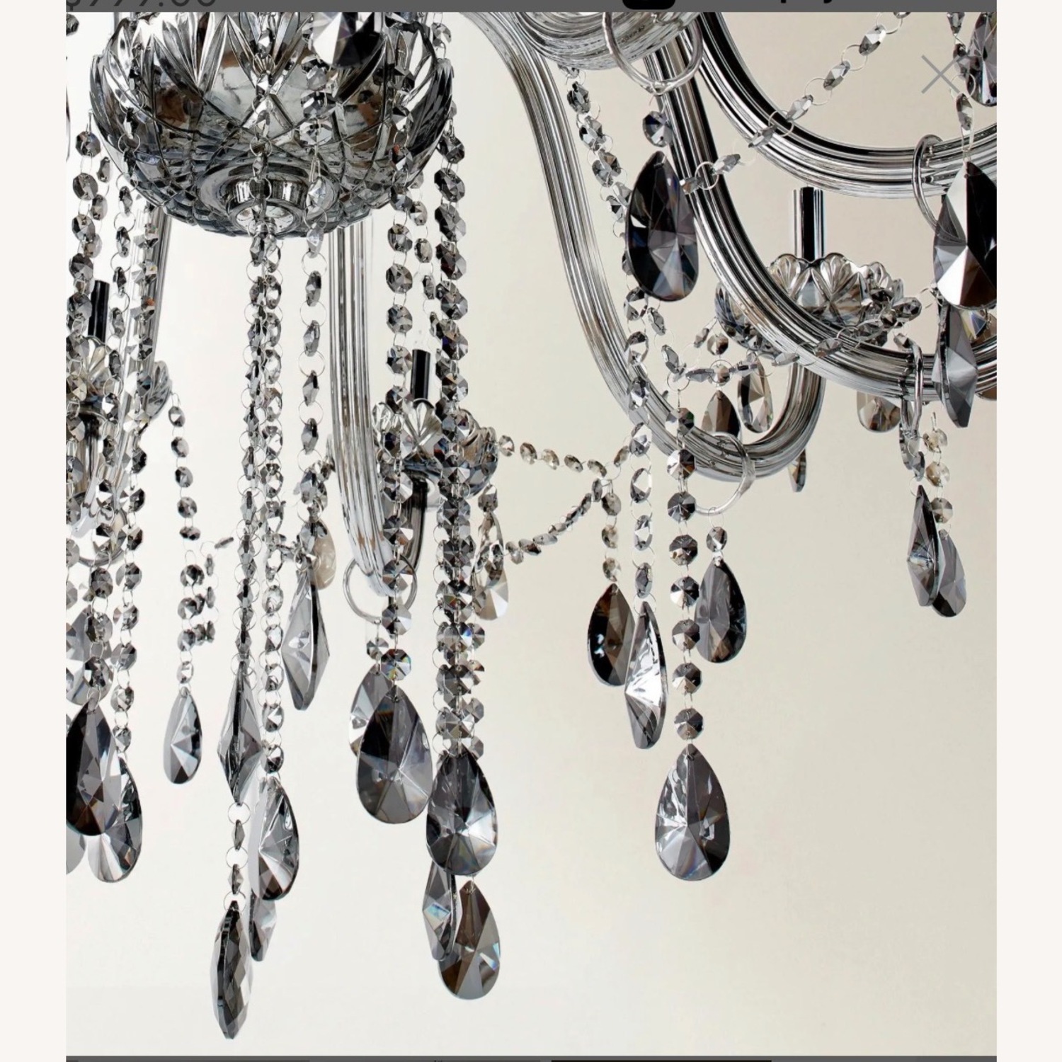 Silver Glass Ceiling Lamp - image-5