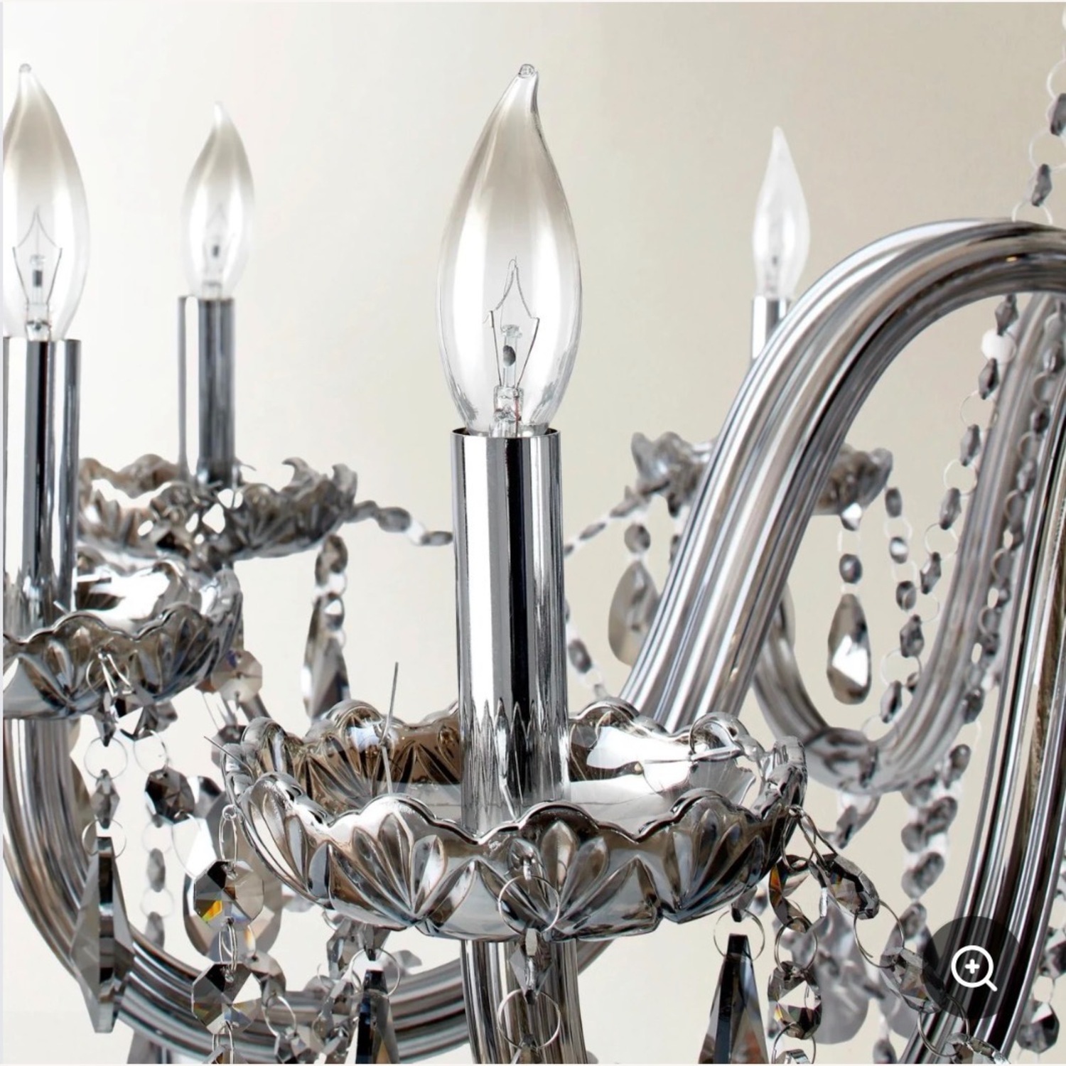 Silver Glass Ceiling Lamp - image-3