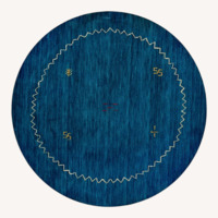 Safavieh Himalaya Blue Wool Area Rug 6' x 6'