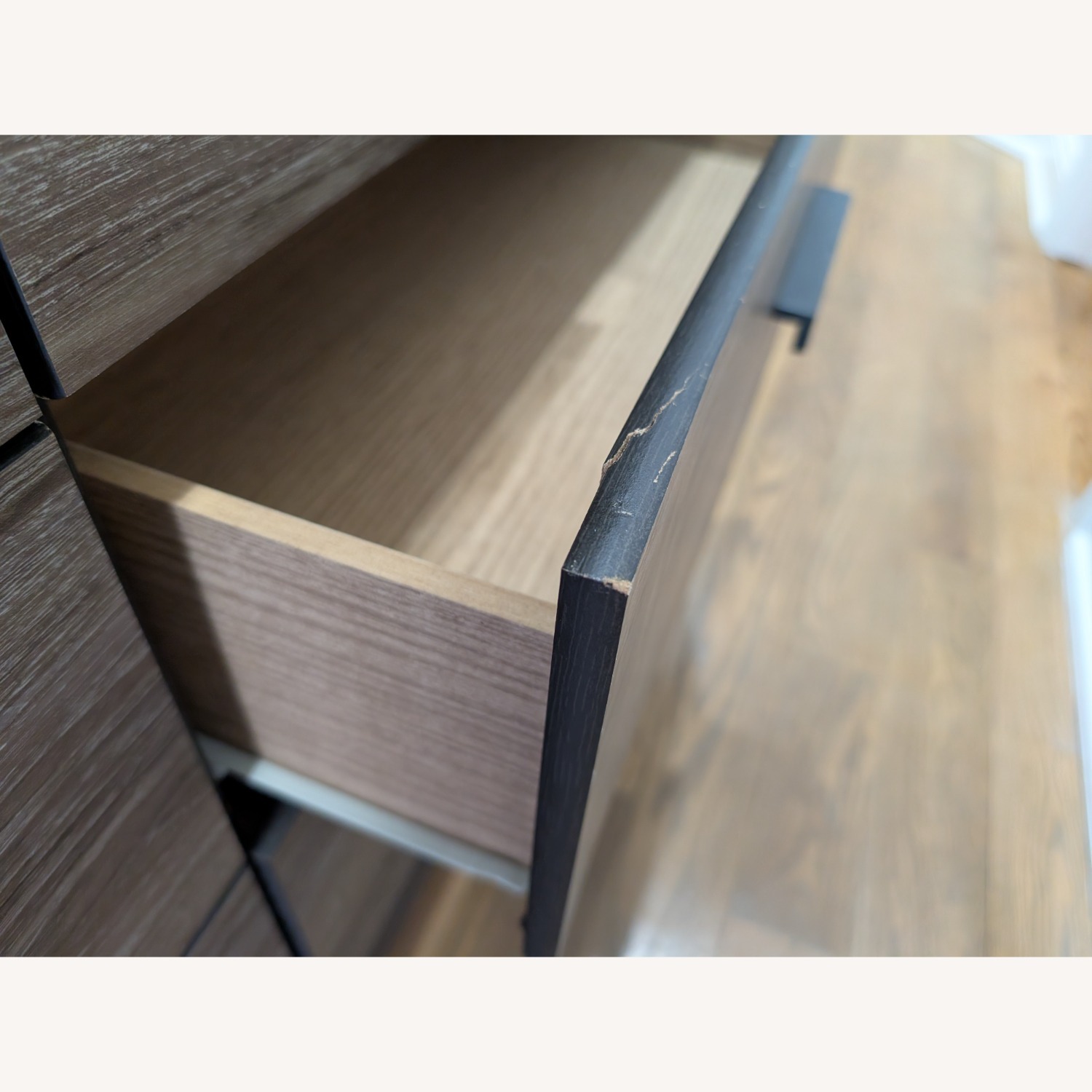 Dark Brown Wood Dresser - image-5