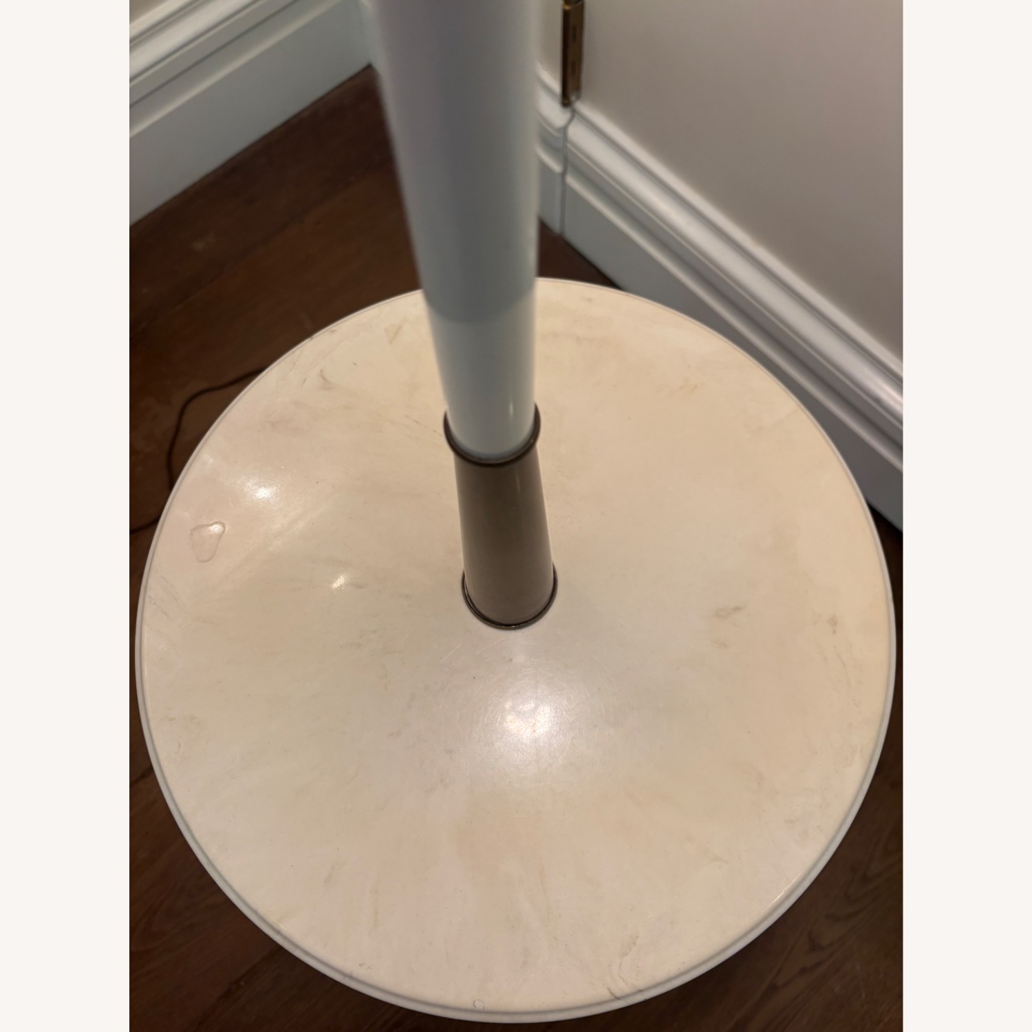 Vintage/Antique White Floor Lamp - image-3
