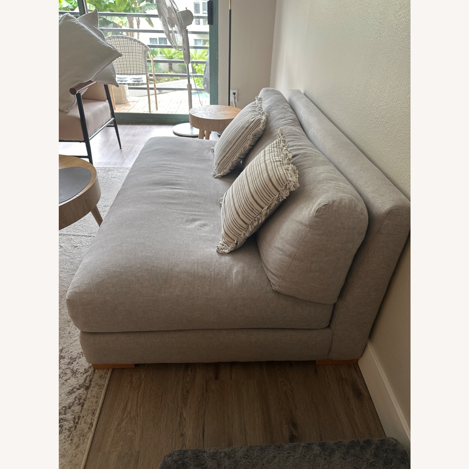 C2B Deseo 60’’ Loveseat Light Gray - image-3