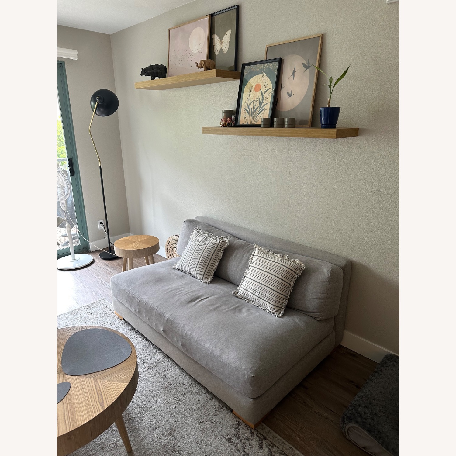 C2B Deseo 60’’ Loveseat Light Gray - image-2