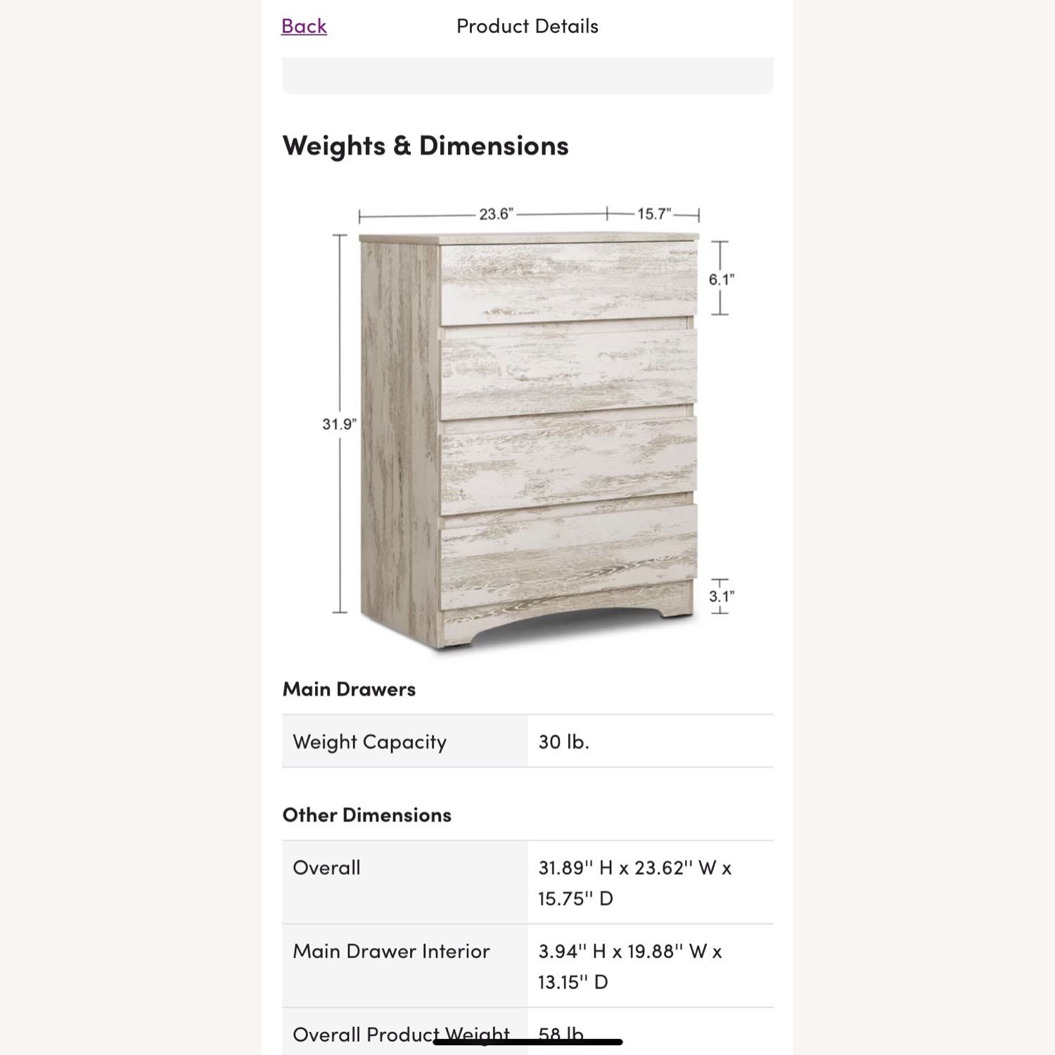 Wayfair 4 Drawer Wood Dresser - image-1