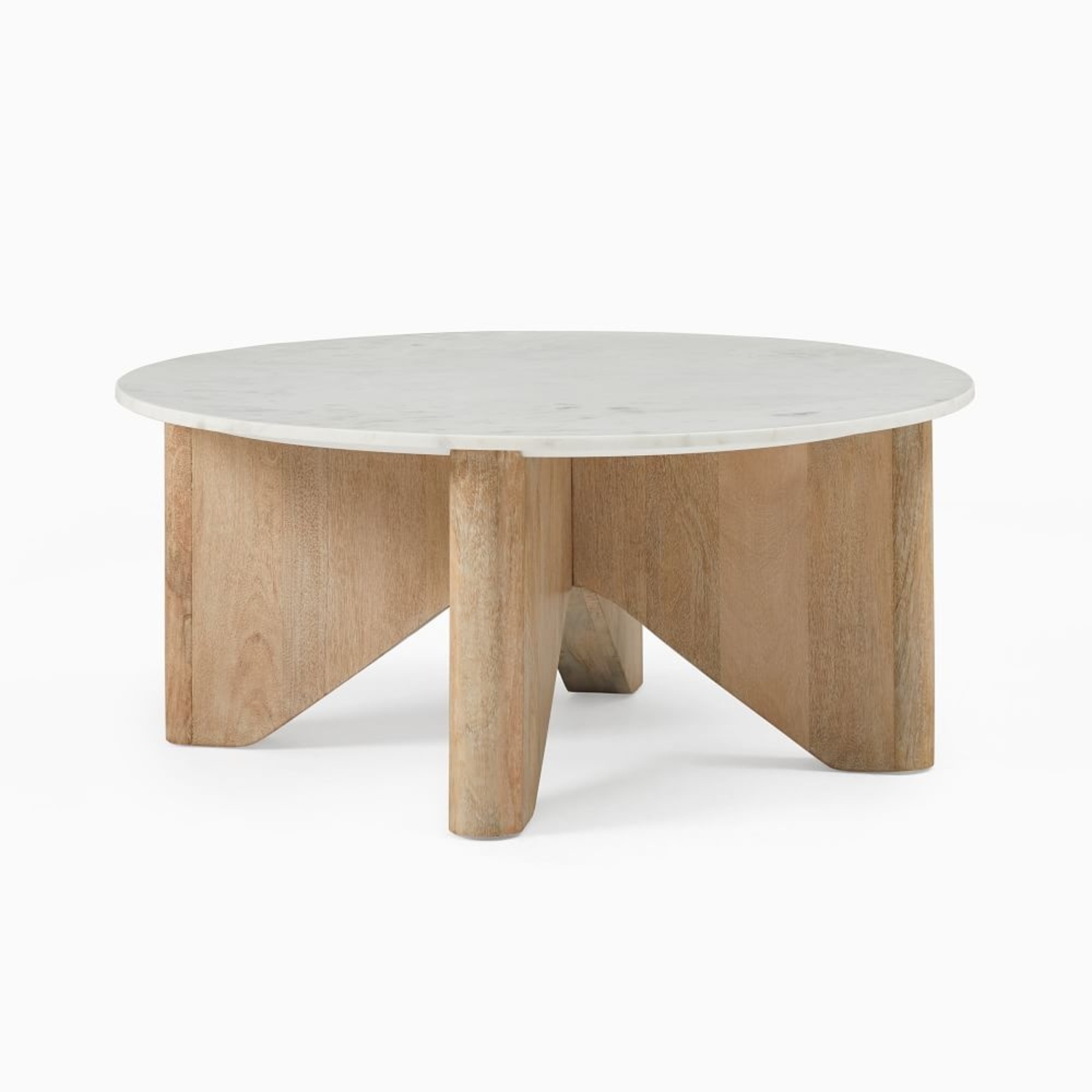 West Elm White Wood Coffee Table - image-4