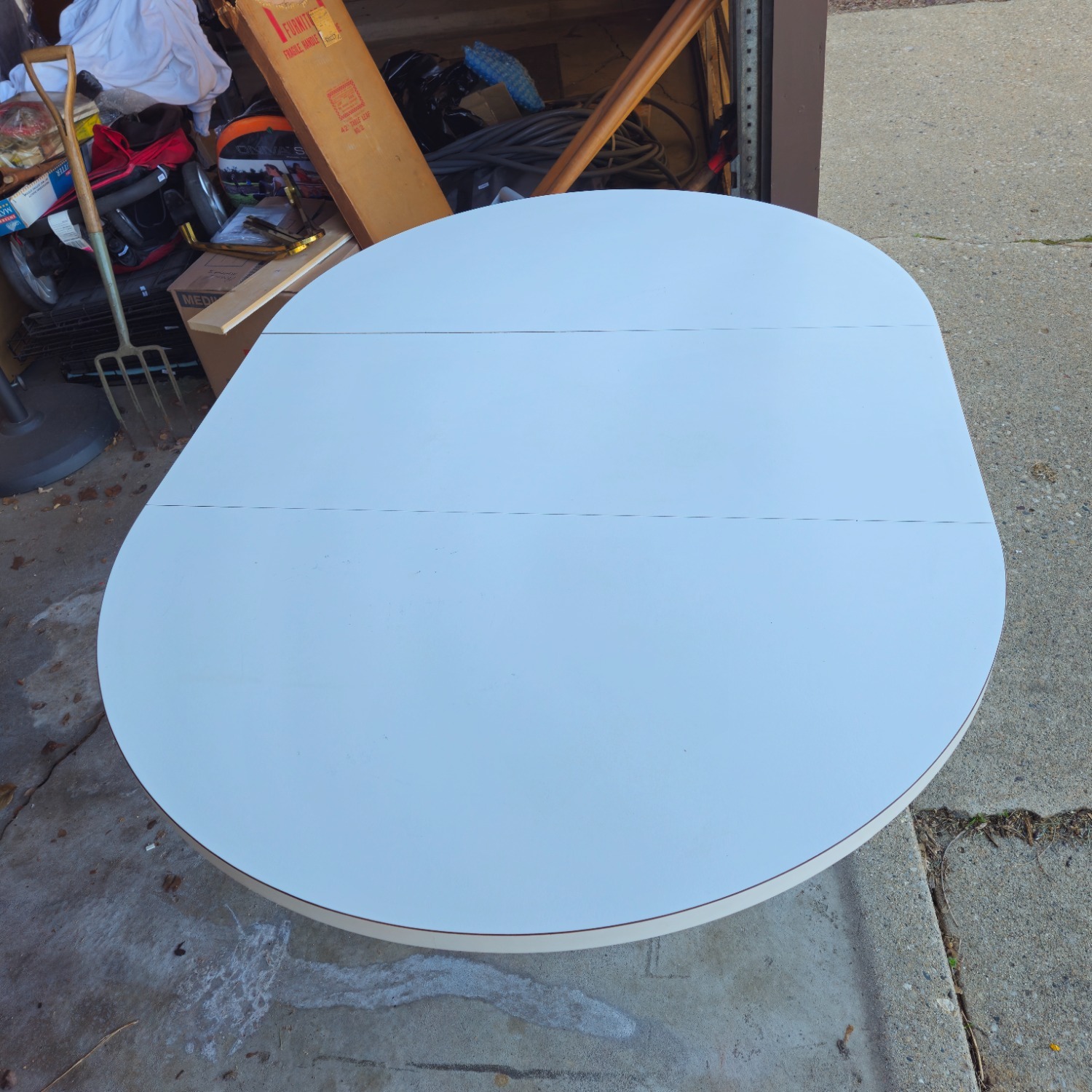 Chromcraft Dining Set with Leaf and 4 Chairs - image-2