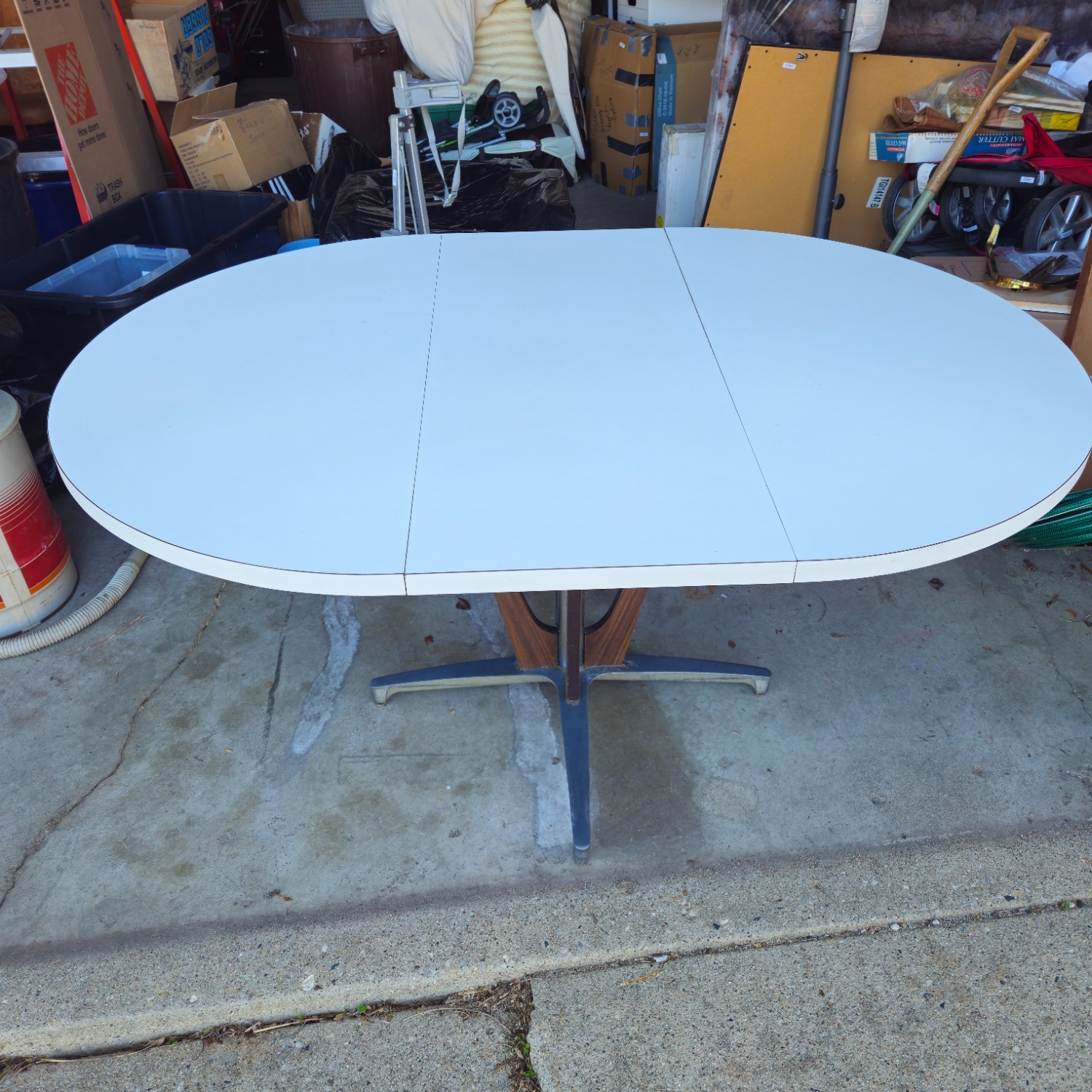 Chromcraft Dining Set with Leaf and 4 Chairs - image-3