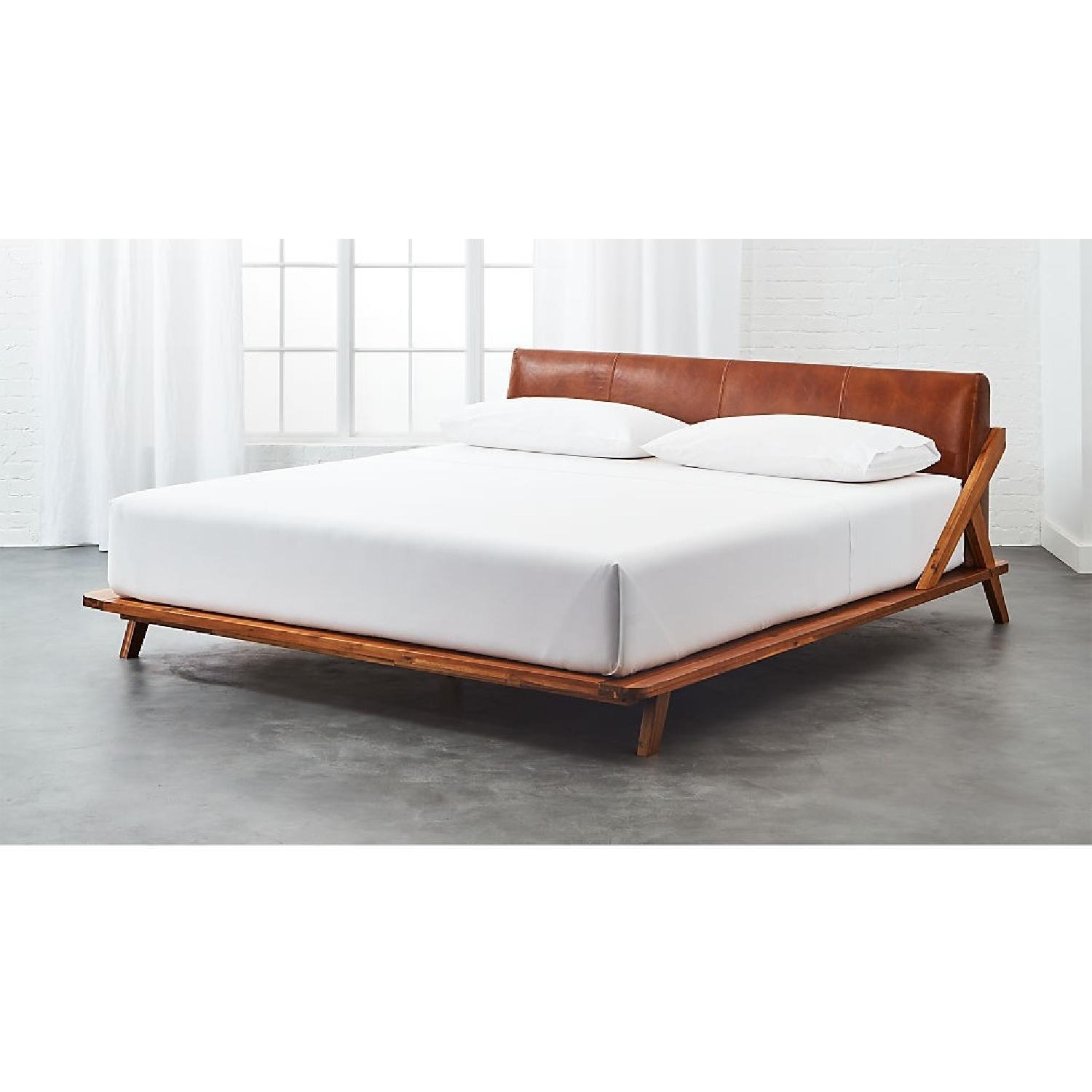 CB2 Drommen Acacia Wood King Bed - image-5