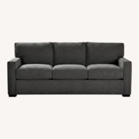 Macy's Dark Gray Fabric Sofa