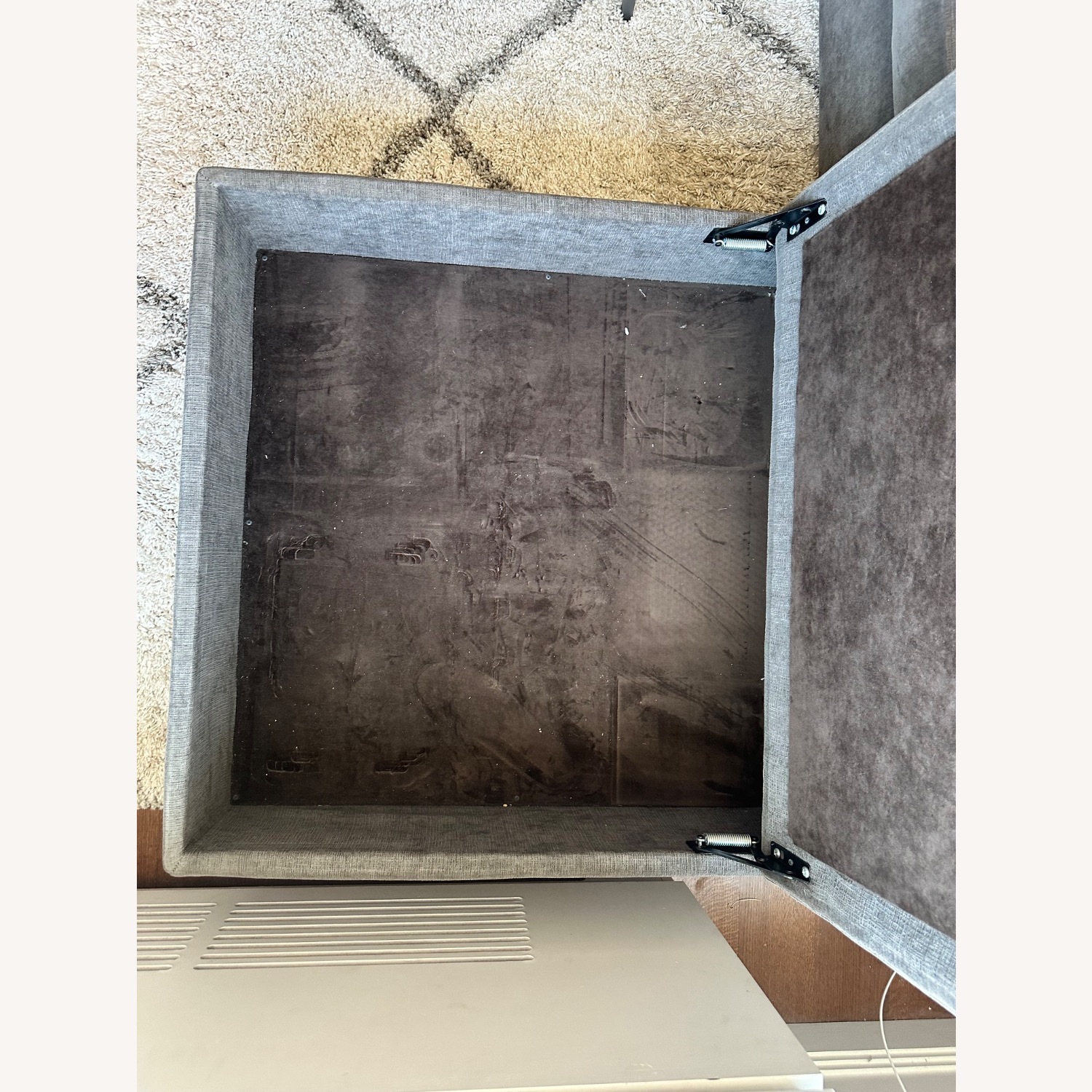 Macy's Dark Gray Fabric Sofa - image-6