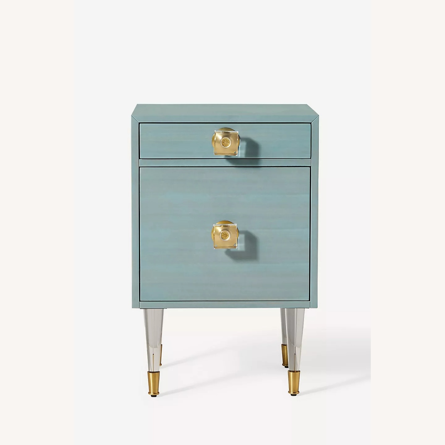 Anthropologie Regency Blue  Wood Side Tables - image-11