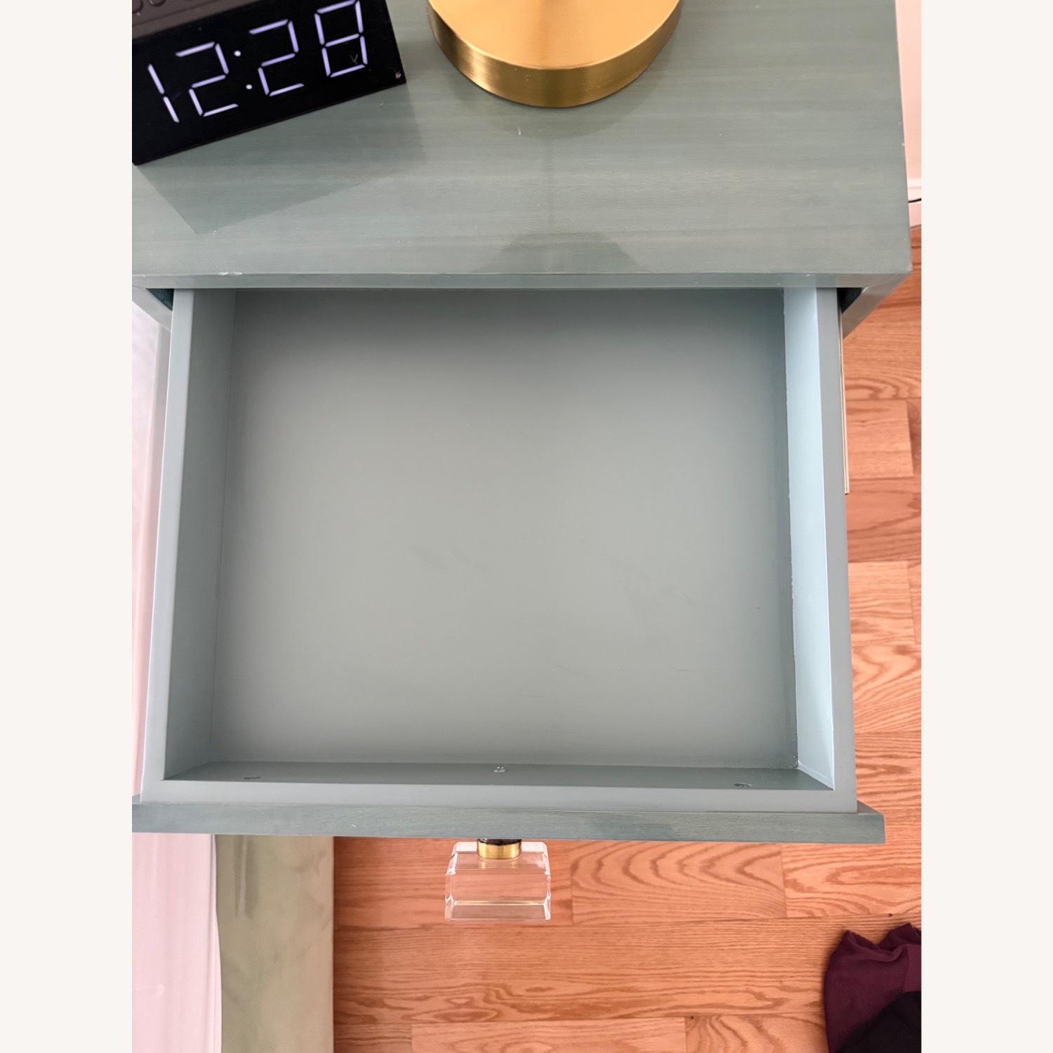 Anthropologie Regency Blue  Wood Side Tables - image-4