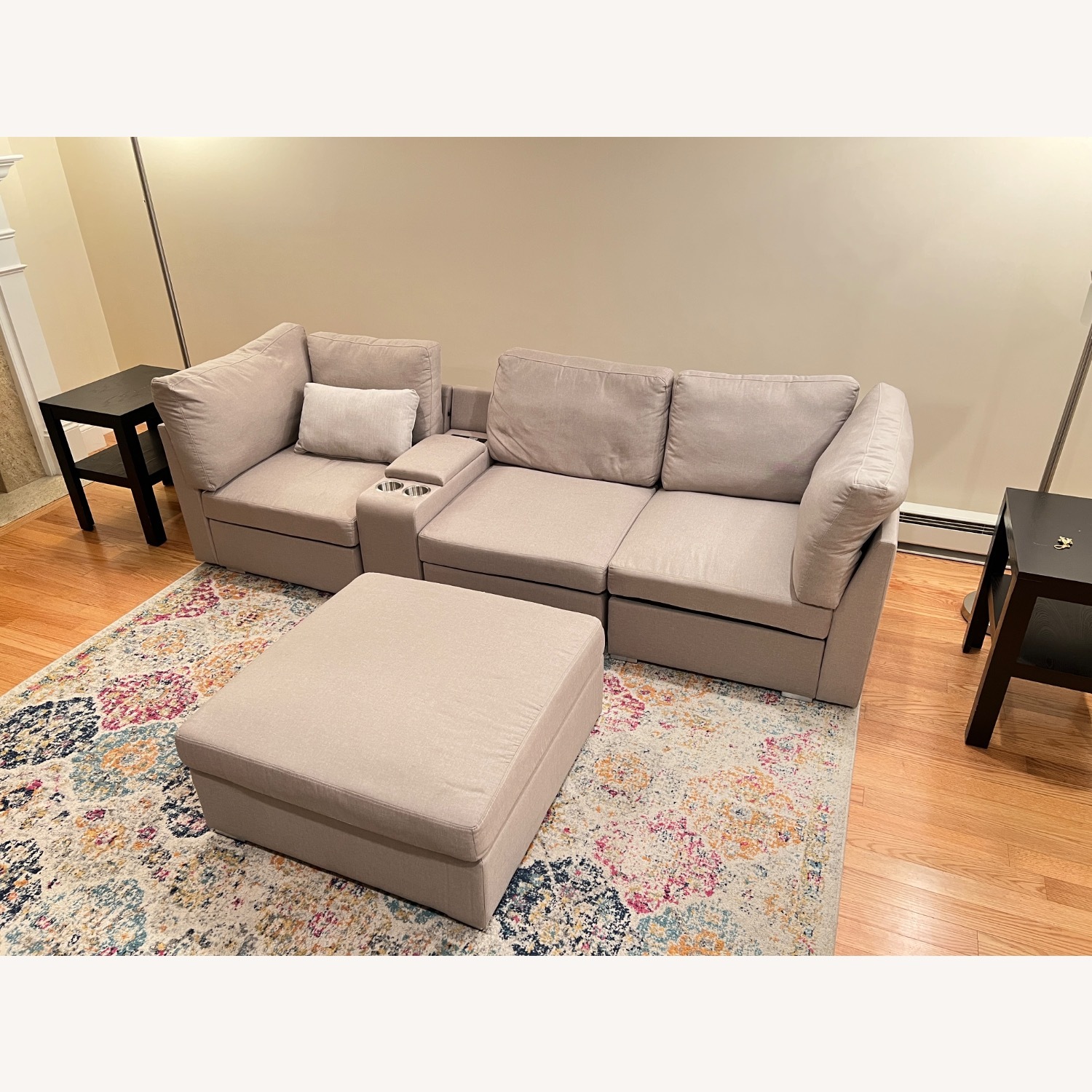 Natural Fabric 3+ Piece Sectional - image-2