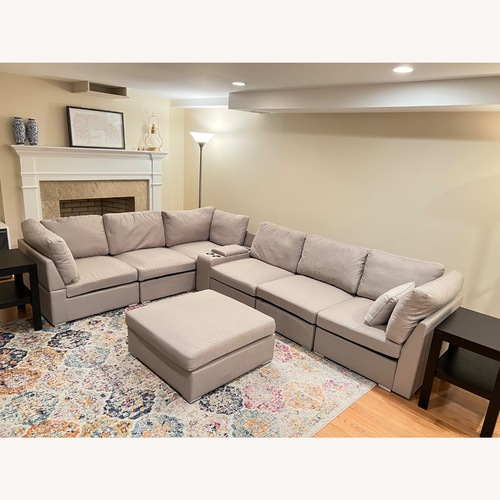 Used Natural Fabric 3+ Piece Sectional for sale on AptDeco