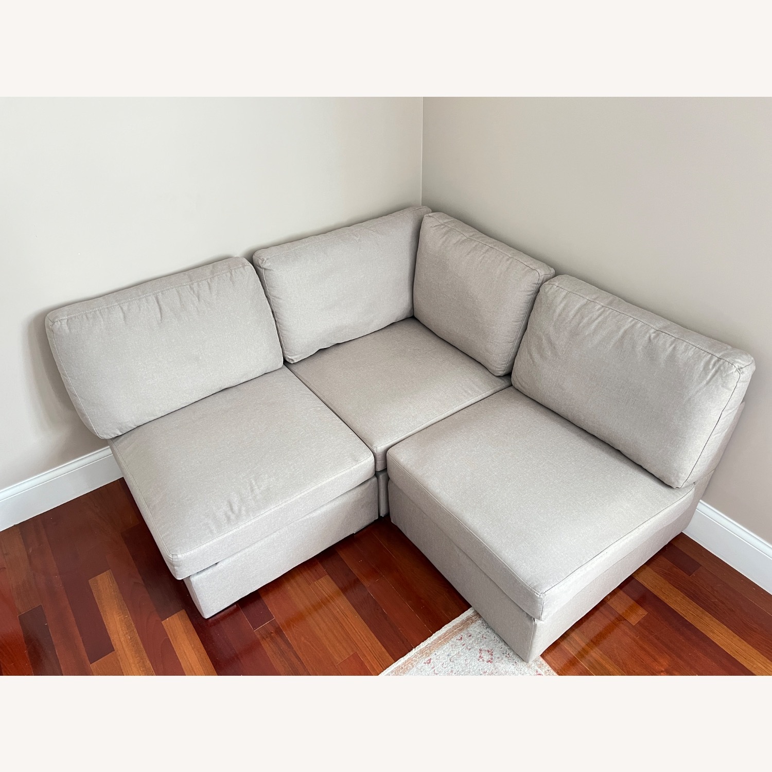 Natural Fabric 3+ Piece Sectional - image-3