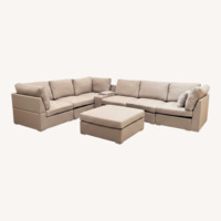 Natural Fabric 3+ Piece Sectional