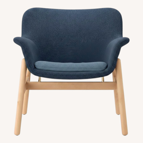 Used IKEA VEDBO Armchair Gunnared Blue for sale on AptDeco
