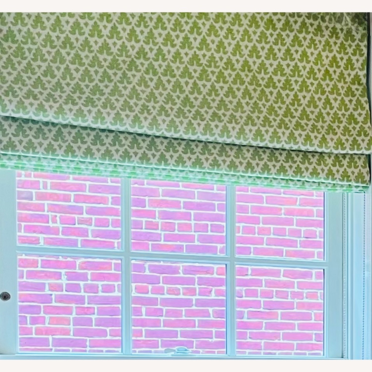 Custom Made Quadrille Roman Shades - image-1