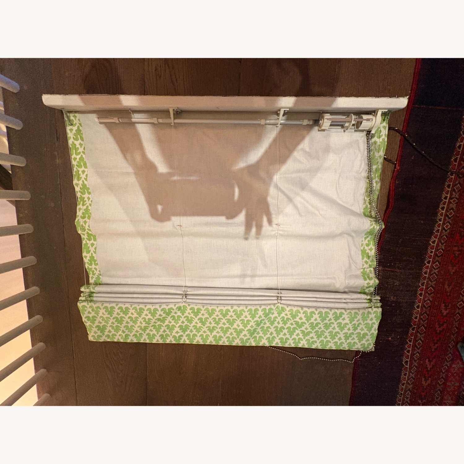 Custom Made Quadrille Roman Shades - image-4