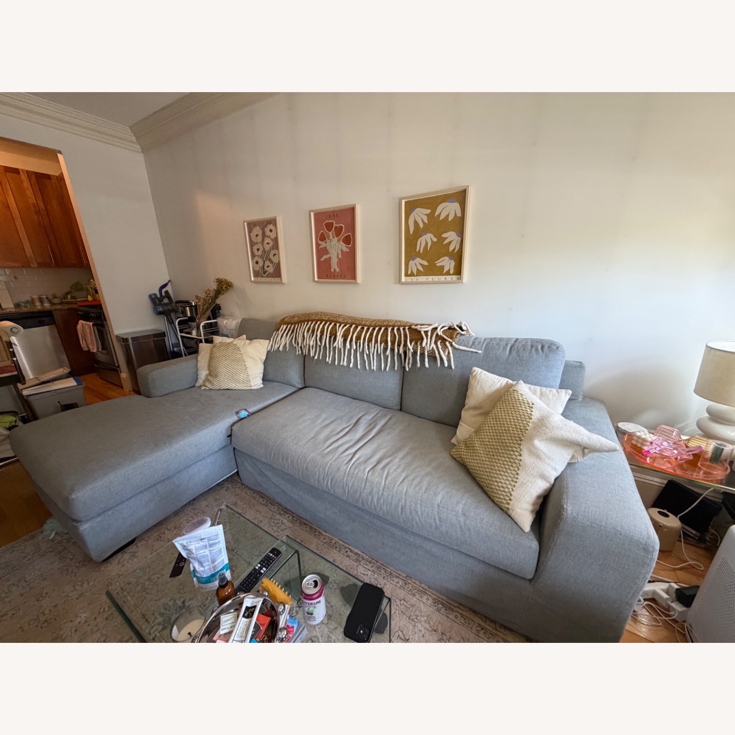 Pottery Barn Big Sur Light Gray 2 Piece Sectional - image-2