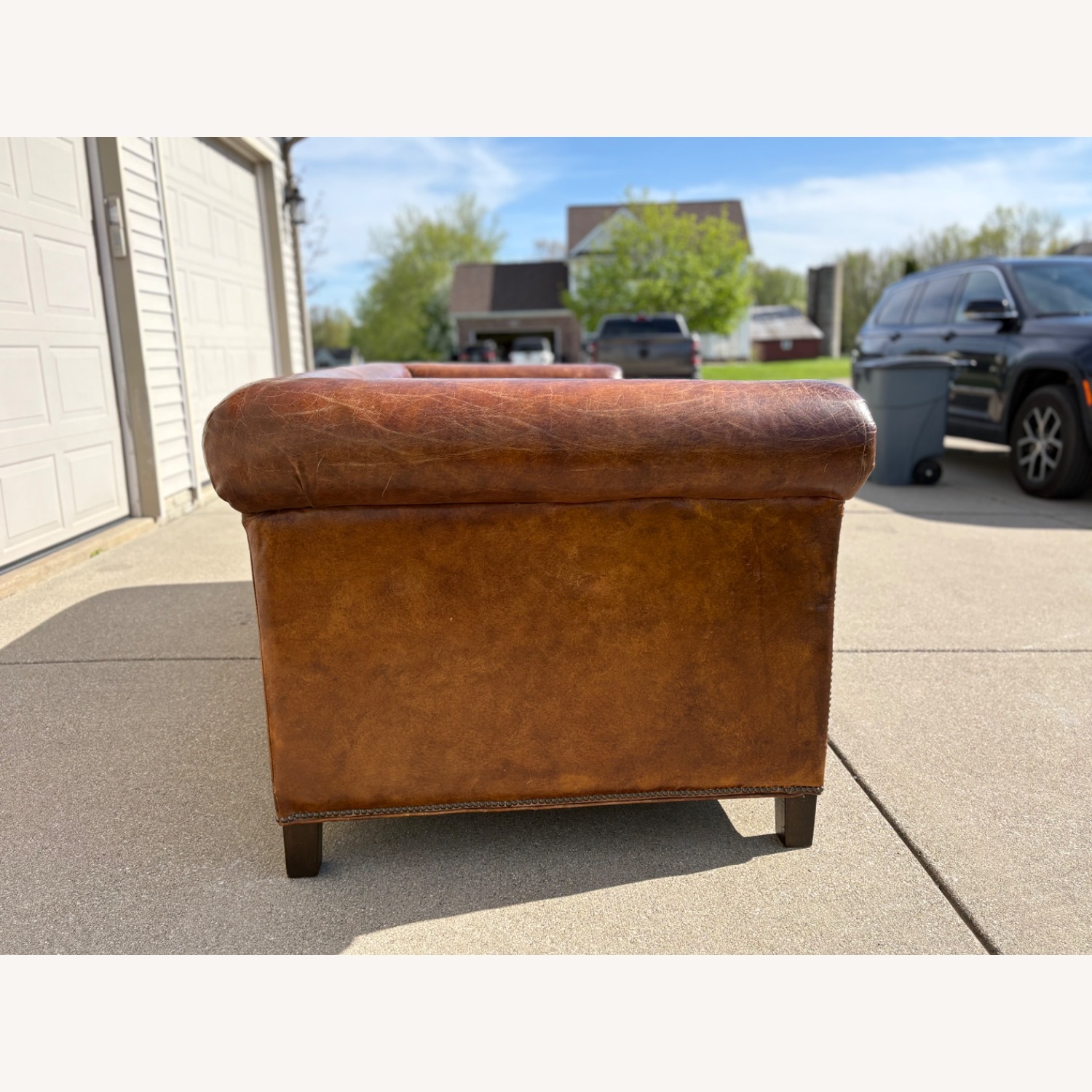 Ralph Lauren Brompton Dark Brown Leather 2 Seater Sofa - image-3