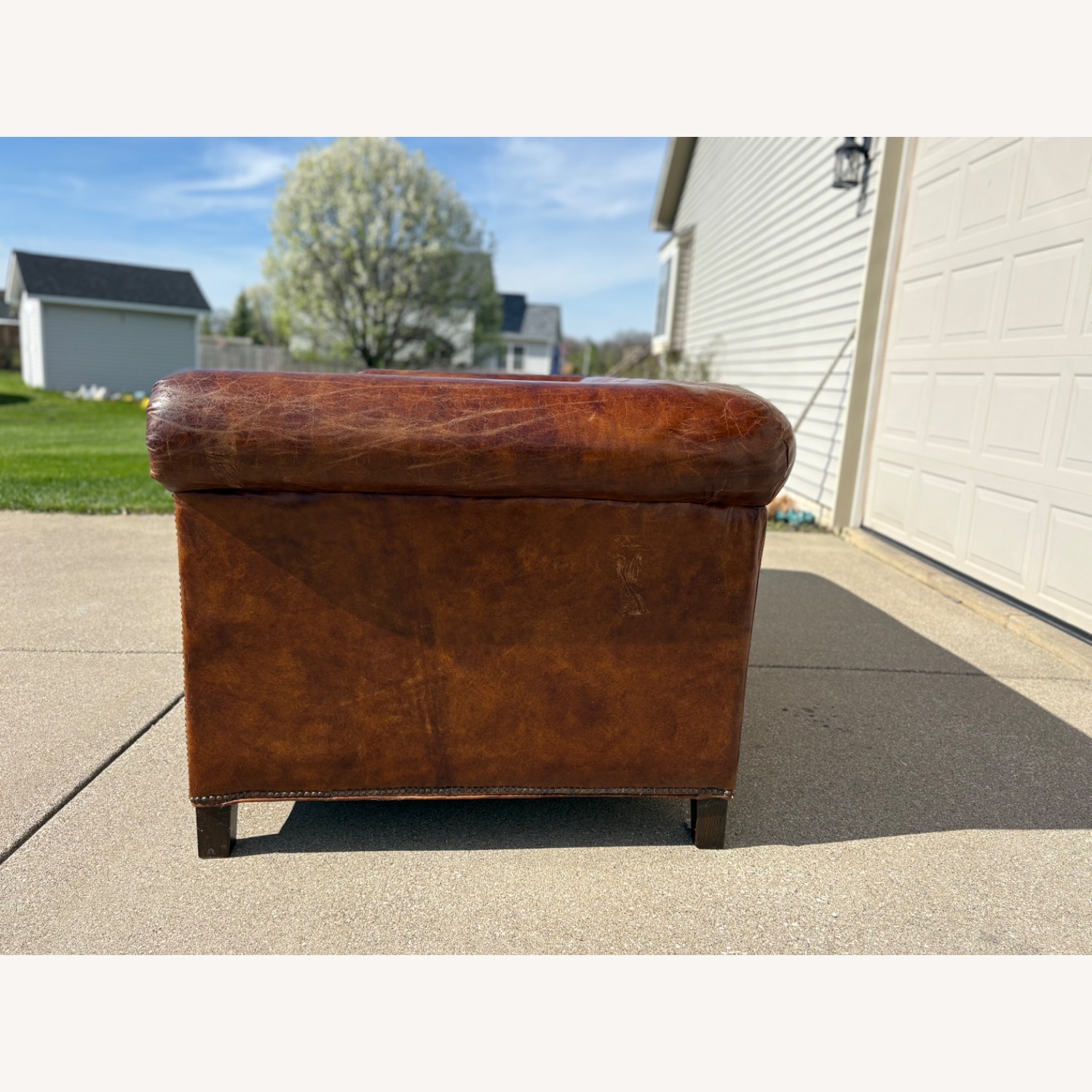 Ralph Lauren Brompton Dark Brown Leather 2 Seater Sofa - image-4