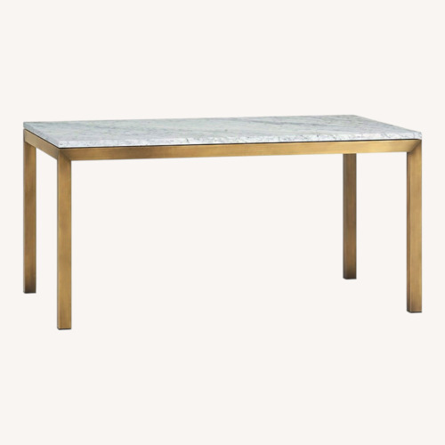 Used Crate & Barrel Marble Dining Table for sale on AptDeco