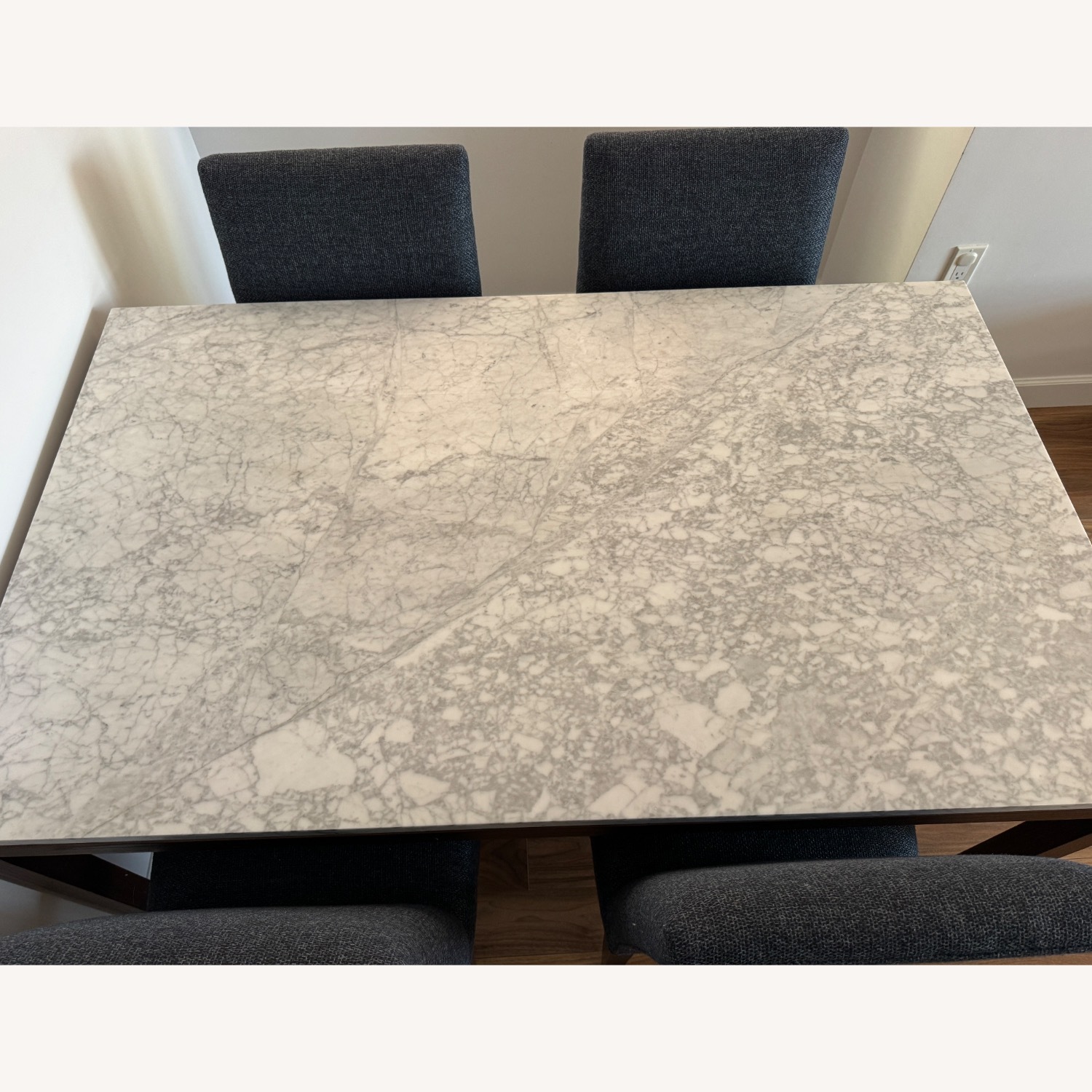 Crate & Barrel Marble Dining Table - image-2