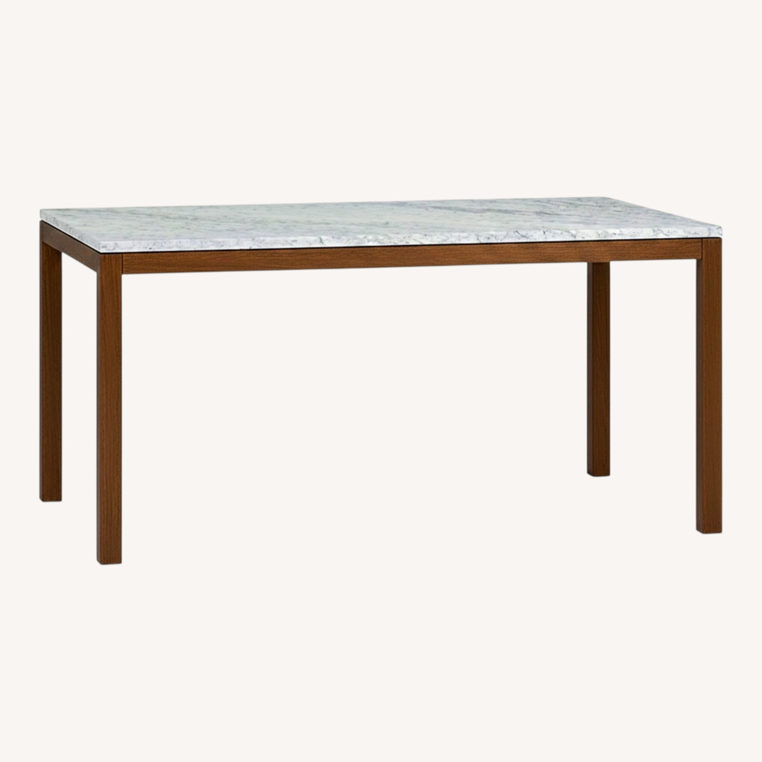 Crate & Barrel Marble Dining Table - image-0