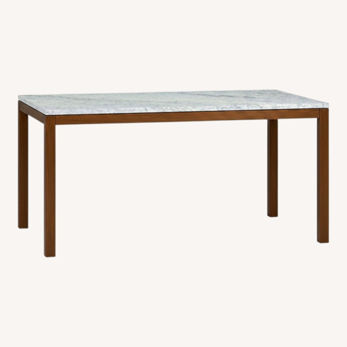 Used Crate & Barrel Marble Dining Table for sale on AptDeco