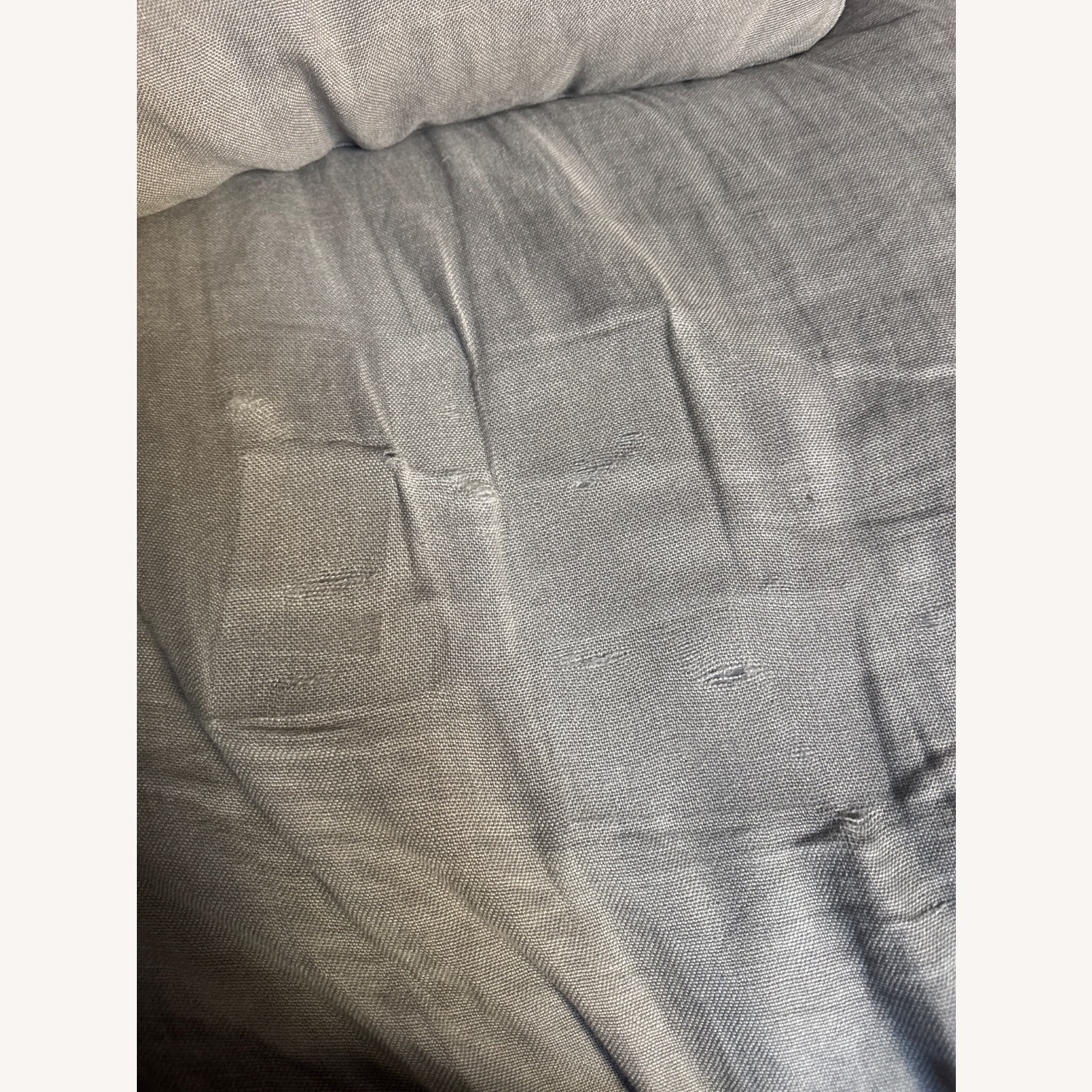 Restoration Hardware Light Gray 2 Seater Sofa - image-2