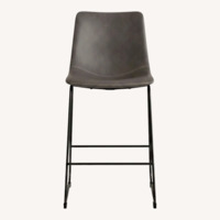 Wayfair Dark Gray Leather Stools