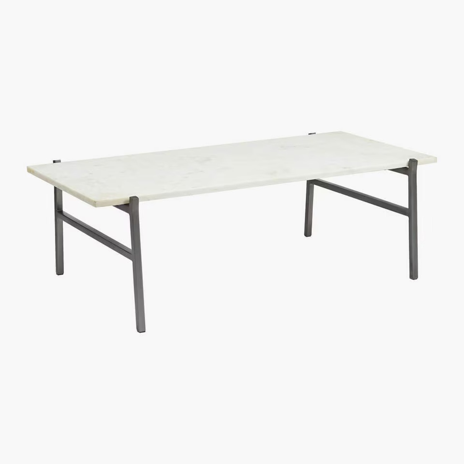 CB2 Slab White Marble Coffee Table - image-4