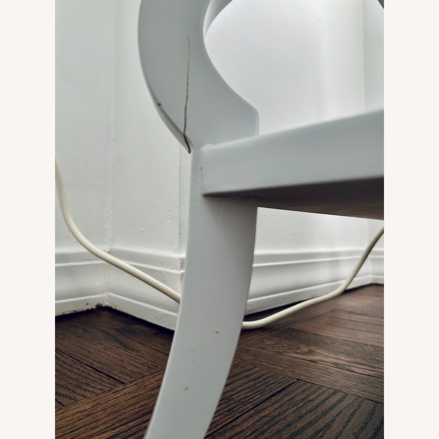 Light Gray Wood Tiered Side Table - image-5