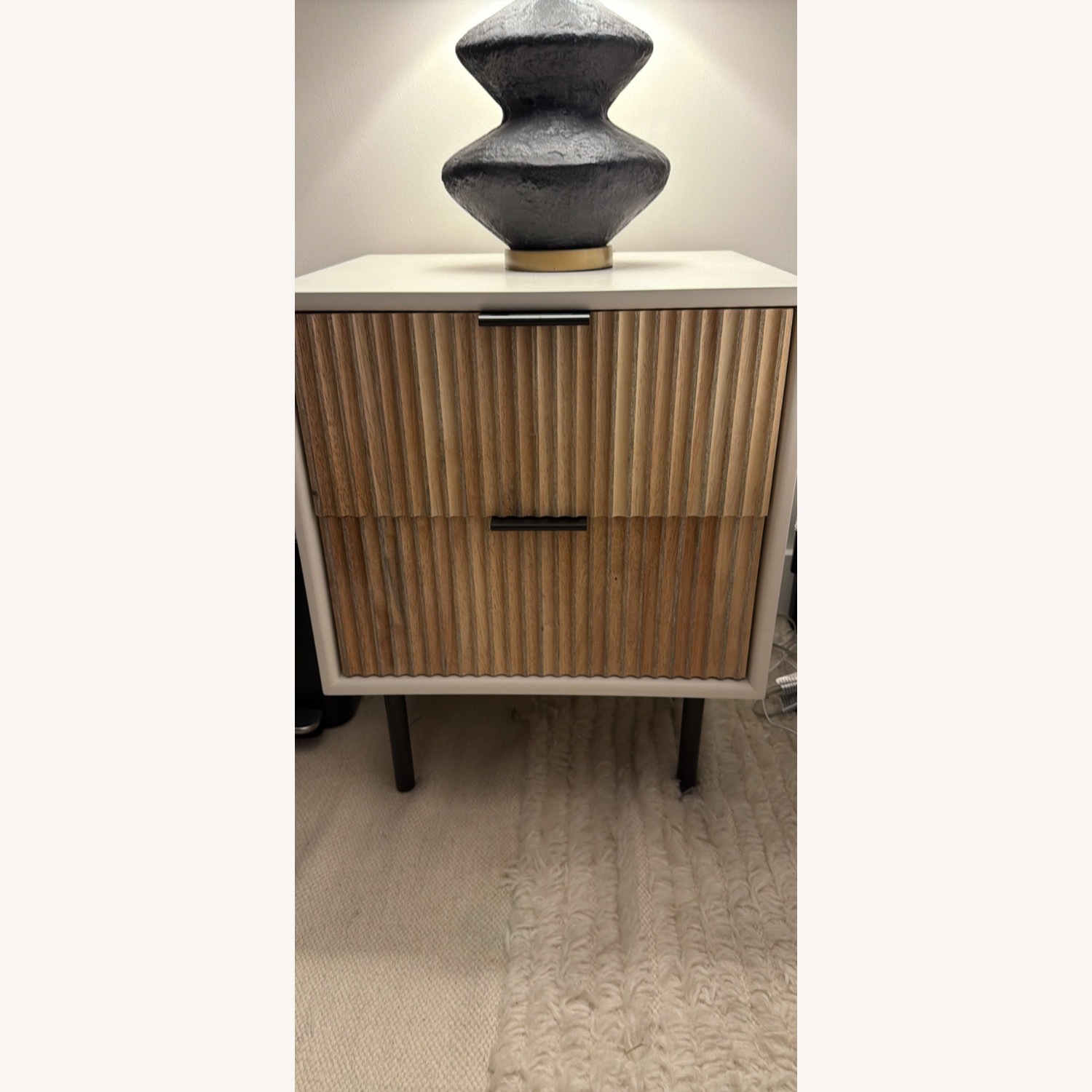 West Elm Quinn Natural Wood Nightstands - image-2