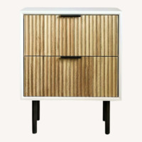 West Elm Quinn Natural Wood Nightstands