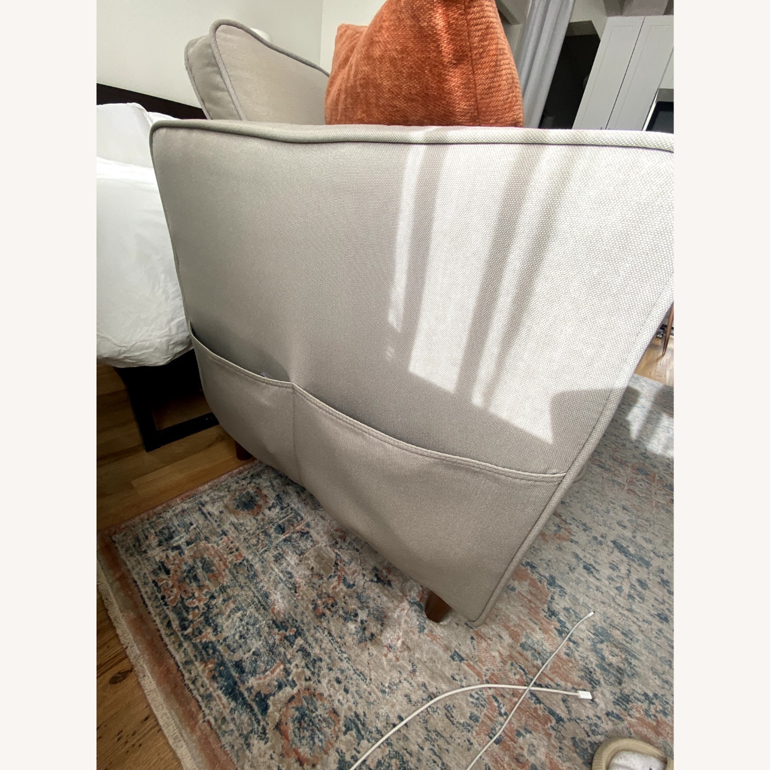 Wayfair Light Gray Fabric 3+ Seater Sofa - image-2