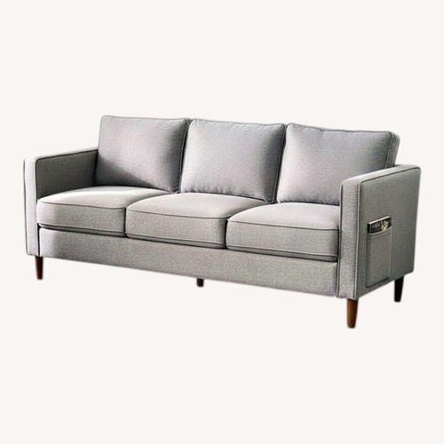 Used Wayfair Light Gray Fabric 3+ Seater Sofa for sale on AptDeco