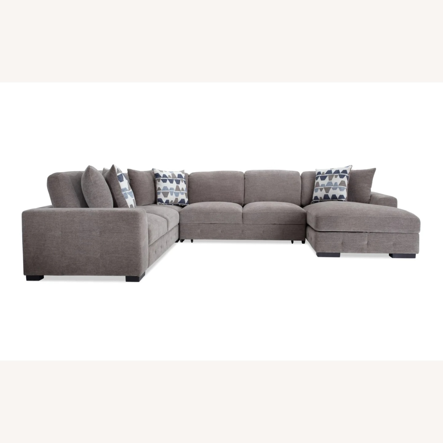 Bob's Discount Furniture Playground Gray 145'' 4 Piece Sleeper Sectional - image-6