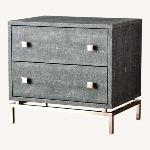 Used CB2 Shagreen 24" 2-Drawer Nightstand for sale on AptDeco