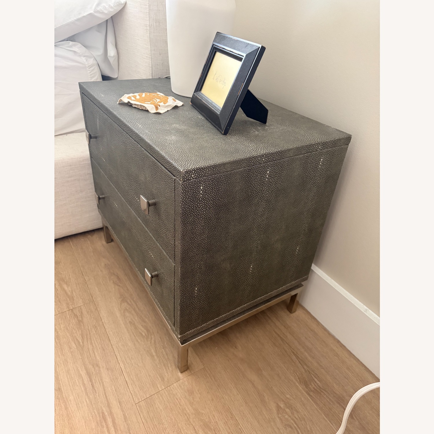 CB2 Shagreen 24" 2-Drawer Nightstand - image-4