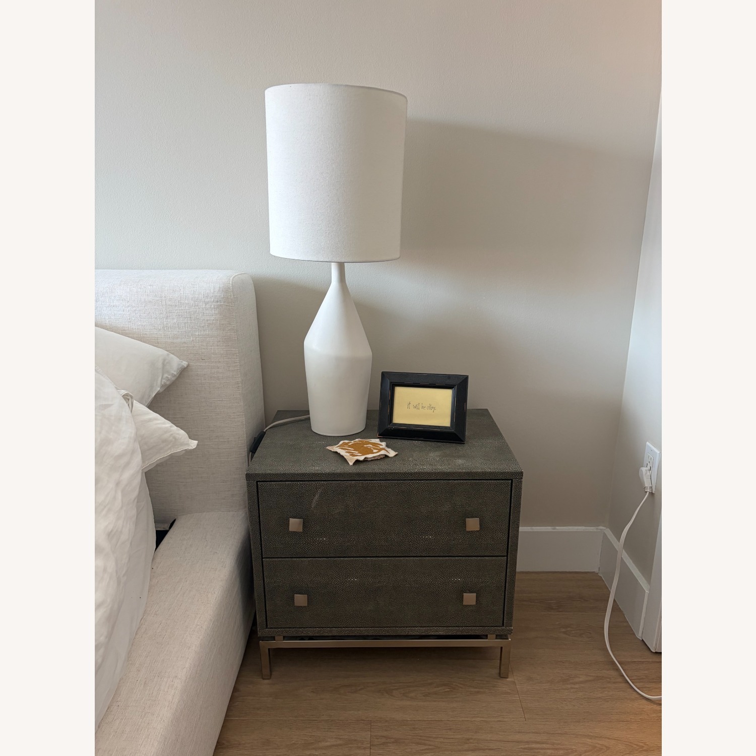 CB2 Shagreen 24" 2-Drawer Nightstand - image-2