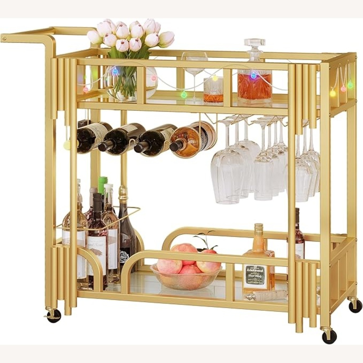 Wayfair Gold Bar Cart - image-7