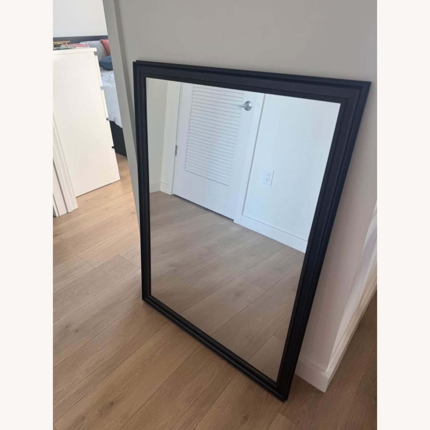 Wayfair Dark Brown Wood Wall Mirror - image-1