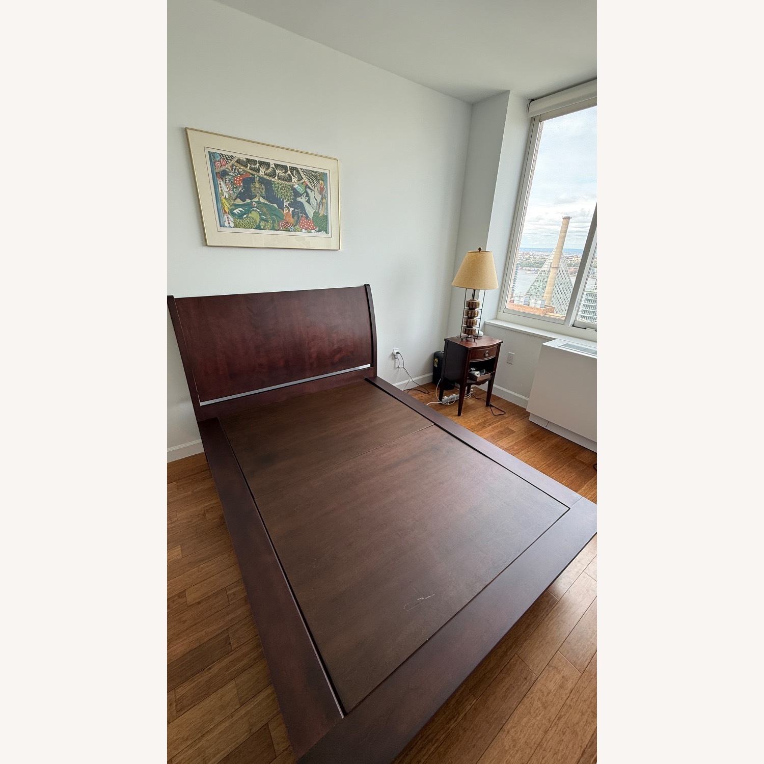 Pompanoosuc Mills Waterbury Dark Brown Wood Queen Bed - image-9